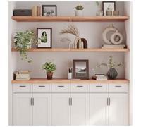 vidaXL Wall Shelf Light Brown 160x60x4 cm Treated Solid Wood Oak