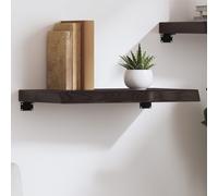 (dark grey, 60 x 40 x 6 cm) vidaXL Wall Shelf Wooden Floating Shelf Display Shelf Treated Solid Wood Oak