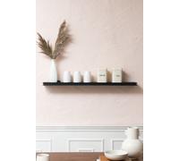 Wall Shelf Solid Wood Floating Shelf Bookshelves - Large - Hamish MH London Black One Size