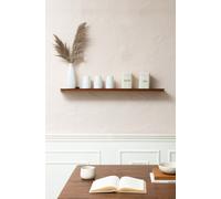 Wall Shelf Solid Wood Floating Shelf Bookshelves - Large - Hamish MH London Walnut One Size