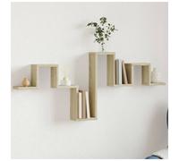Wall Shelf Sonoma Oak 104.5x10x43cm Engineered Wood Floating Display for Books.