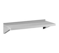 Wall Shelf Stainless Steel 100 x 40 cm up to 30 kg Royal Catering - Floating Shelves by Silver