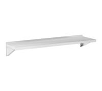 Wall Shelf Stainless Steel 150 x 40 cm up to 30 kg Royal Catering - Floating Shelves by Silver