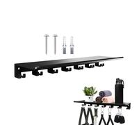 Wall Shelf Storage Rack - Adjustable Iron Bracket, Compact Mounting Hook, General Purpose Wall Frame, Gym Accessories Suppot, Towel Organizer