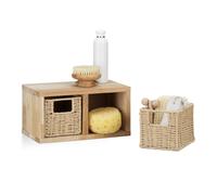 Wall shelf Storage system Walnut Floating shelf Kitchen rack Wood 4 shelves