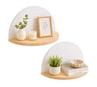 Wall shelf, wall board, wall decor, rainbow shelf, boho, 2-piece set