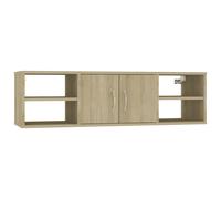 Wall Shelf Wall-Mounted Shelf Storage Display Rack Engineered Wood vidaXL