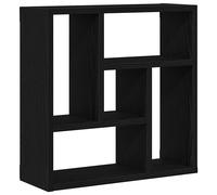 vidaXL Wall Shelf Black Oak 45x16x45 cm Engineered Wood floating shelf