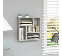 vidaXL Wall Shelf Concrete Grey Engineered Wood Floating Storage Display Unit