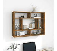 Wall Shelf Smoked Oak 75x16x55 cm Engineered Wood