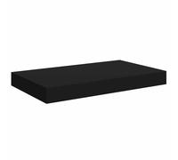vidaXL Floating Wall Shelf Black 40x23x3.8 cm MDF Display Book Hanging Rack