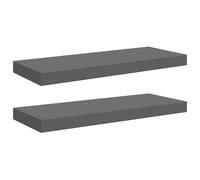 Vidaxl Floating Wall Shelves 4 Pcs Concrete Grey 60X23.5X3.8 Cm Mdf
