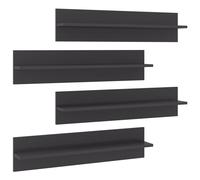 vidaXL Wall Shelves 4 pcs Old Wood 80 x 11.5 x 18 cm Engineered Wood