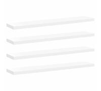 vidaXL 4x Floating Wall Shelves Oak 120x23.5x3.8 cm MDF Display Hanging Rack