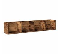 (old wood) vidaXL CD Wall Shelf Living Room Wall Rack Storage Cabinet Engineered Wood