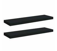 vidaXL Floating Wall Shelf Oak and White MDF Wall Ledge Hanging Shelf CD Rack