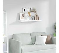 Wall Shelf White Marble 90x23.5x4cm Engineered Wood Floating Display Shelf Home