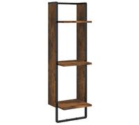 3 Tier Floating Wall Shelf Engineered Wood Display Storage Shelving Unit