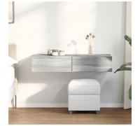 (grey sonoma, 100 x 36 x 19 cm) vidaXL Wall Shelf with Drawers Floating Storage Display Shelf Engineered Wood