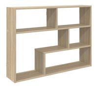 Wall Shelf with Shelf Wall-mounted with Storage Engineered Wood Modern vidaXL
