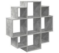 Wall Shelf with Shelf with Storage Engineered Wood Display Modern Decor vidaXL