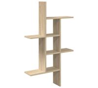 Wall Shelf with Shelf with Storage Engineered Wood Floating Modern vidaXL