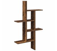 Wall Shelf with Shelf with Storage Engineered Wood Floating Modern vidaXL