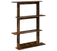 Wall Shelf with Shelf with Storage Engineered Wood Mounted Shelves Rack vidaXL
