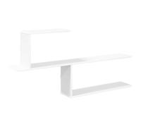 Wall Shelf with Shelf with Storage Engineered Wood Shelves Solution vidaXL