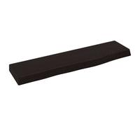 Vidaxl Wall Shelf Dark Brown 40X10X2 Cm Treated Solid Wood Oak