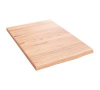 (light brown, 40 x 60 x 2 cm) vidaXL Wall Shelf Wooden Floating Shelf Display Shelf Treated Solid Wood Oak