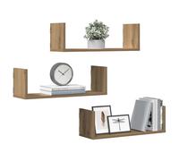 vidaXL Wall Shelves 3 pcs Artisian Oak 58x18x18 cm Engineered Wood