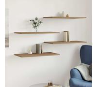 vidaXL Wall Shelves Storage Floating Shelf 4 pcs Artisan Oak Engineered Wood