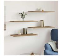 Wall Shelves 4pc Artisan Oak 60x30x1.5cm Engineered Wood Floating Shelf Set Home