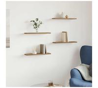 Wall Shelves 4pc Artisan Oak Engineered Wood Modern Floating Shelf 40x10x1.5 cm