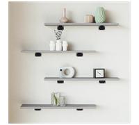 Wall Shelves 4pcs Grey Sonoma Engineered Wood Modern 60x10x1.5 cm Floating Set