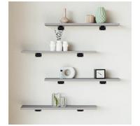 Wall Shelves 4pcs Grey Sonoma Engineered Wood Modern 60x10x1.5 cm Floating Set