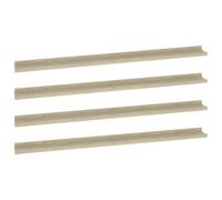 vidaXL 4x Wall Shelves Sonoma Oak 115x9x3 cm Hanging Display Racks Furniture