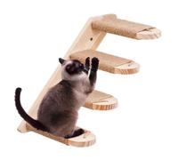 Wall Shelves, Climbing Steps for the Shelf Stairs Steps | Natural pine wood multi-level wall mounted step set for cat activities made of wood for indoor use