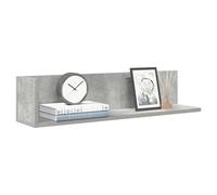 Wall shelves Concrete Grey 75x16.5x16.5 cm Engineered Wood Floating Pair Set 2pc