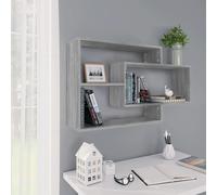 (grey sonoma) vidaXL Wall Shelves Floating Rack Display Shelf Bookshelf Engineered Wood