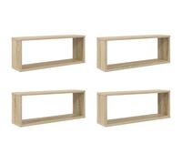 Wall Shelves Floating Rack Display Shelf Bookshelf Engineered Wood vidaXL