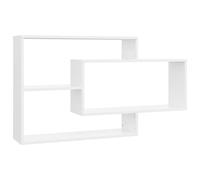 Floating Shelves Wall Mounted Display Unit Bookshelves 104x20x58.5cm White