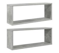(old wood, 6 pcs) vidaXL Wall Shelves Floating Rack Display Shelf Bookshelf Engineered Wood