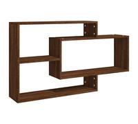 (brown oak) vidaXL Wall Shelves Floating Rack Display Shelf Bookshelf Engineered Wood