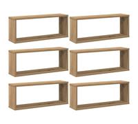 Wall Shelves Floating Rack Display Shelf Bookshelf Engineered Wood vidaXL