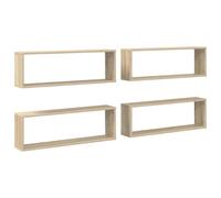 Wall Shelves Floating Rack Display Shelf Bookshelf Engineered Wood vidaXL