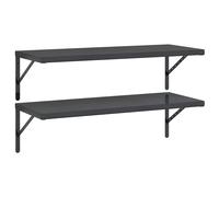 Wall Shelves Floating Shelf Storage Display Shelf 2 pcs Stainless Steel vidaXL