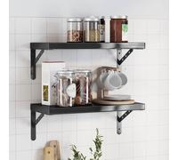 Wall Shelves Floating Shelf Wall Storage Shelf 2 pcs Stainless Steel vidaXL