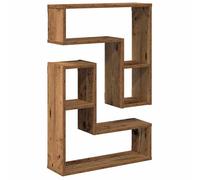 Wall Cube Shelves 2 pcs Old Wood 50x15x50 cm Engineered Wood
